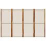 Voir la diapositive 4 : VIDAXL Cloison de separation 4 panneaux gris clair 280x180 cm