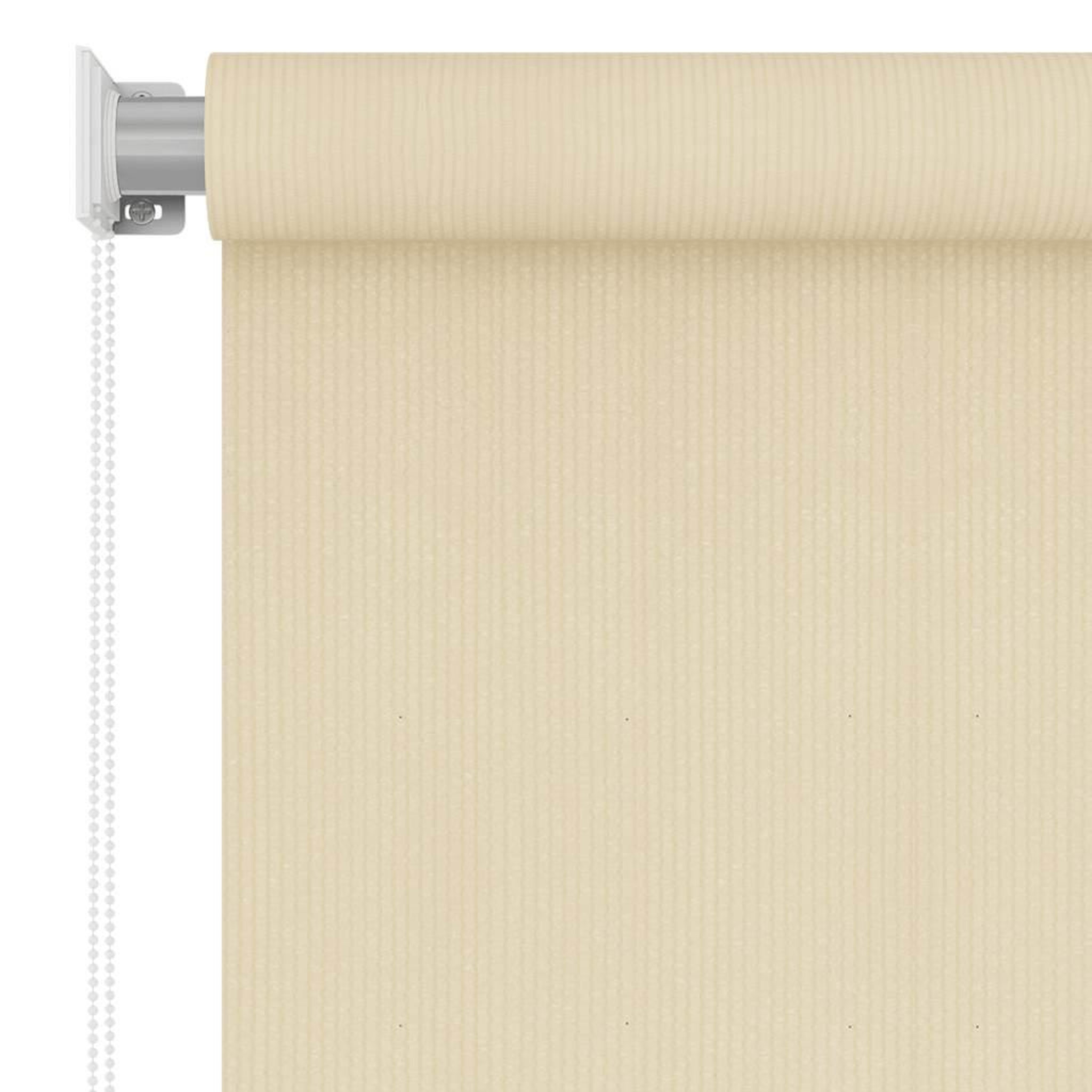 Voir la diapositive 5 : VIDAXL Store roulant d'exterieur couleur creme 65 (l) x 140 (h) cm hdpe