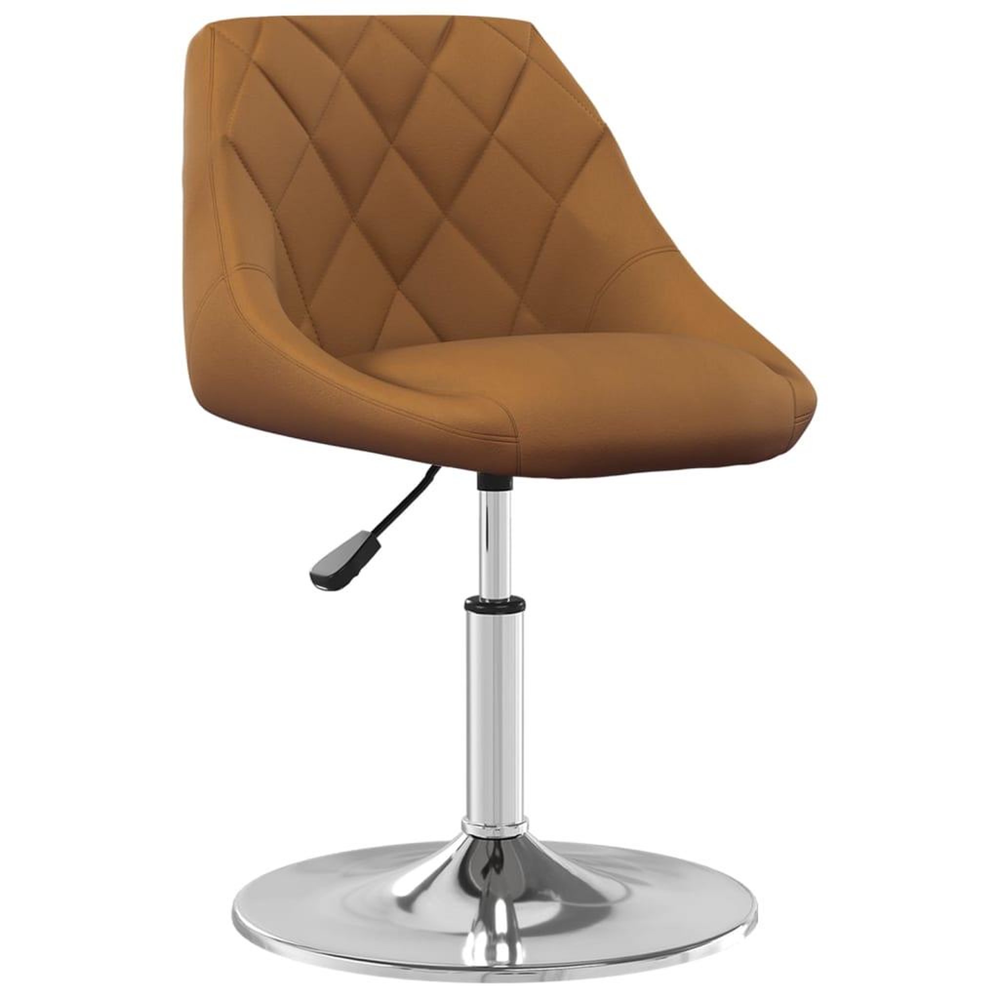 Voir la diapositive 3 : VIDAXL Chaises pivotantes a manger lot de 2 Marron Velours