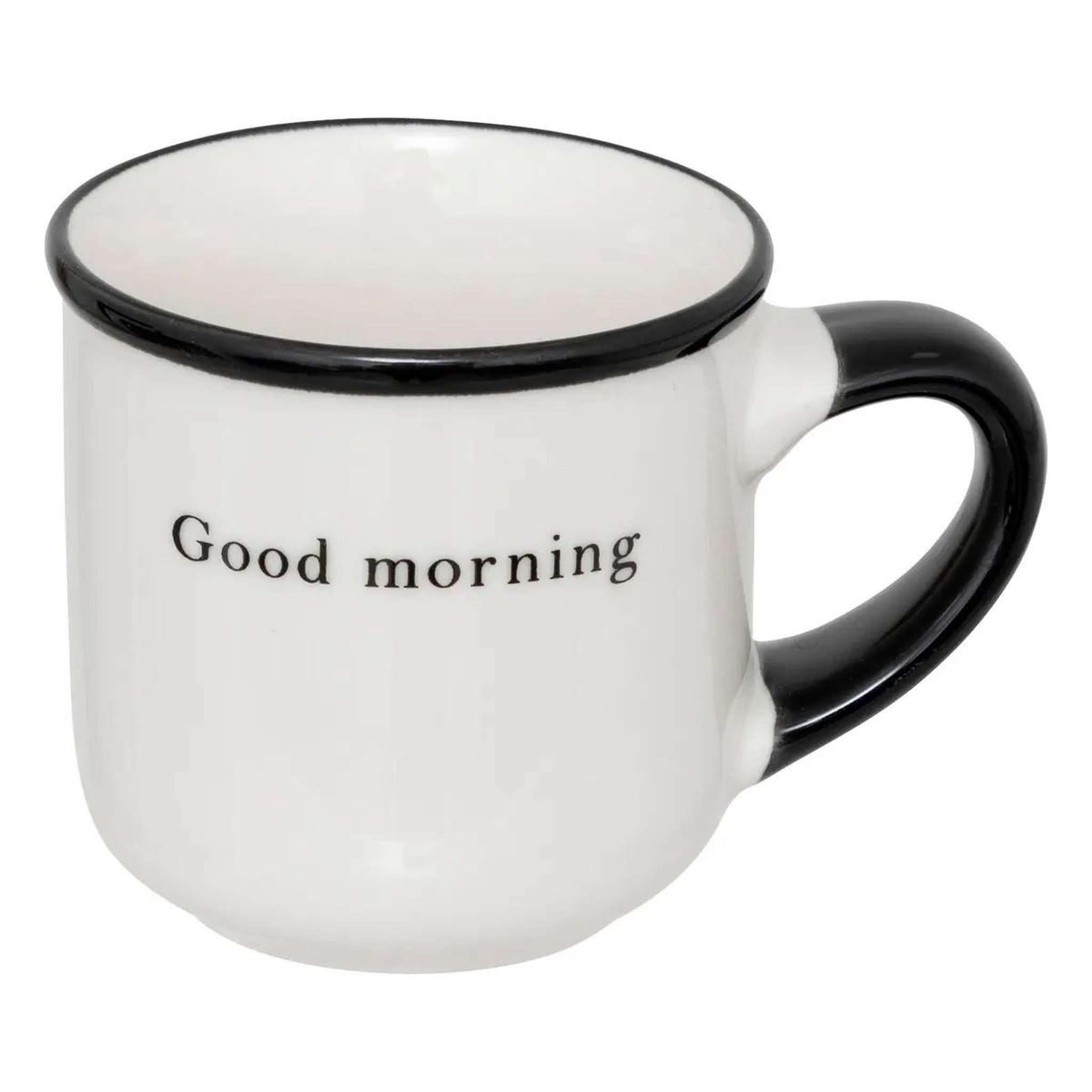 Voir la diapositive 2 : SECRET DE GOURMET Lot de 6 tasses à café  alix  10cl blanc & noir
