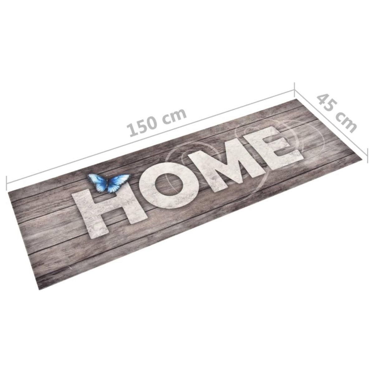 VIDAXL Tapis de sol de cuisine lavable Home 45x150 cm