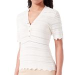 MORGAN Pull Manches courtes  Femme Morgan ISHI. Coloris disponibles : Beige