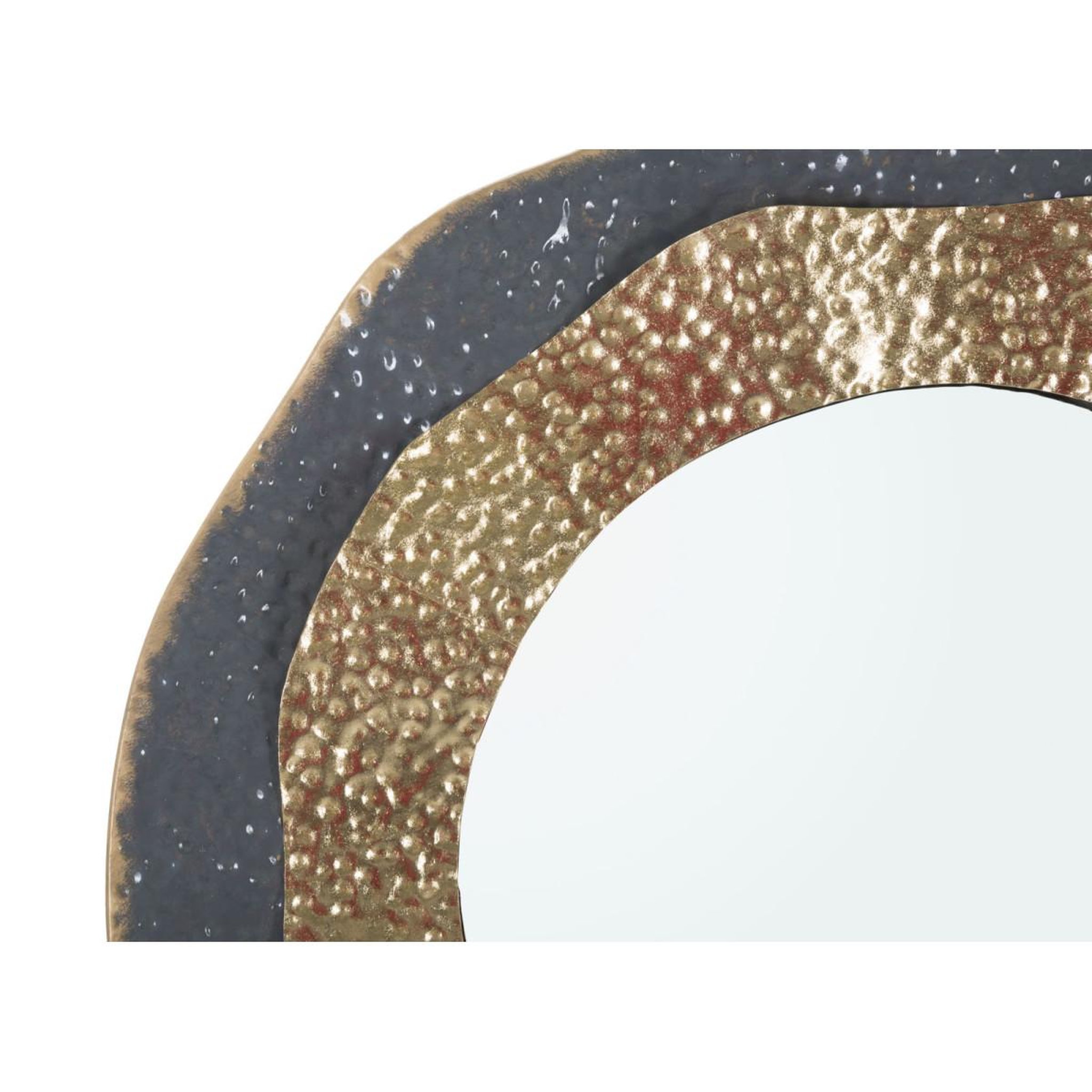 Voir la diapositive 2 : Paris Prix Miroir mural design  shai  65cm gris & or