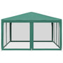 Voir la diapositive 4 : VIDAXL Tente de fete avec 8 parois laterales en maille vert 4x4 m PEHD