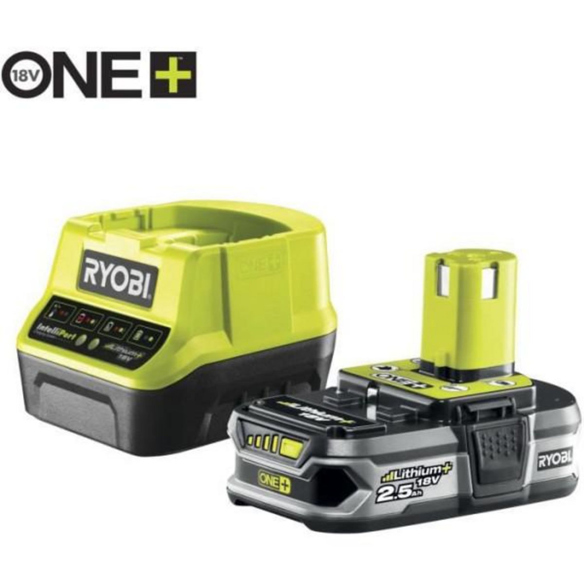 Ryobi Coupe-bordures hybride 18V ONE+ RYOBI RLT1831H25FPK - Diametre de coupe 25-30 cm + 1 batterie 2,5 Ah et 1 chargeur + RAC155