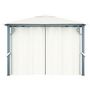 Voir la diapositive 5 : VIDAXL Tonnelle avec rideau 300x300 cm Creme Aluminium