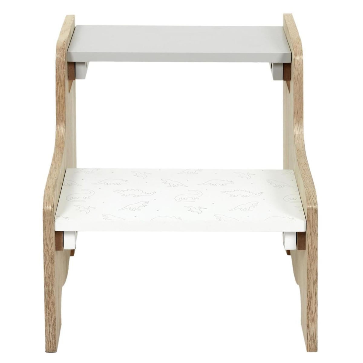 Paris Prix Marchepied pour Enfant  Garçon  33cm Gris & Blanc