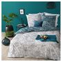 Voir la diapositive 1 : ATMOSPHERA Parure housse de couette coton 57 fils fleurs tropicales JUNGLE