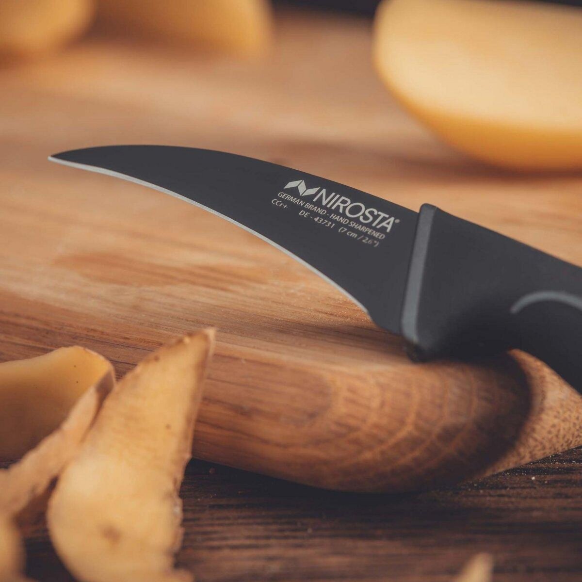 NIROSTA Couteau d'office 19 cm Nirosta Black Edition