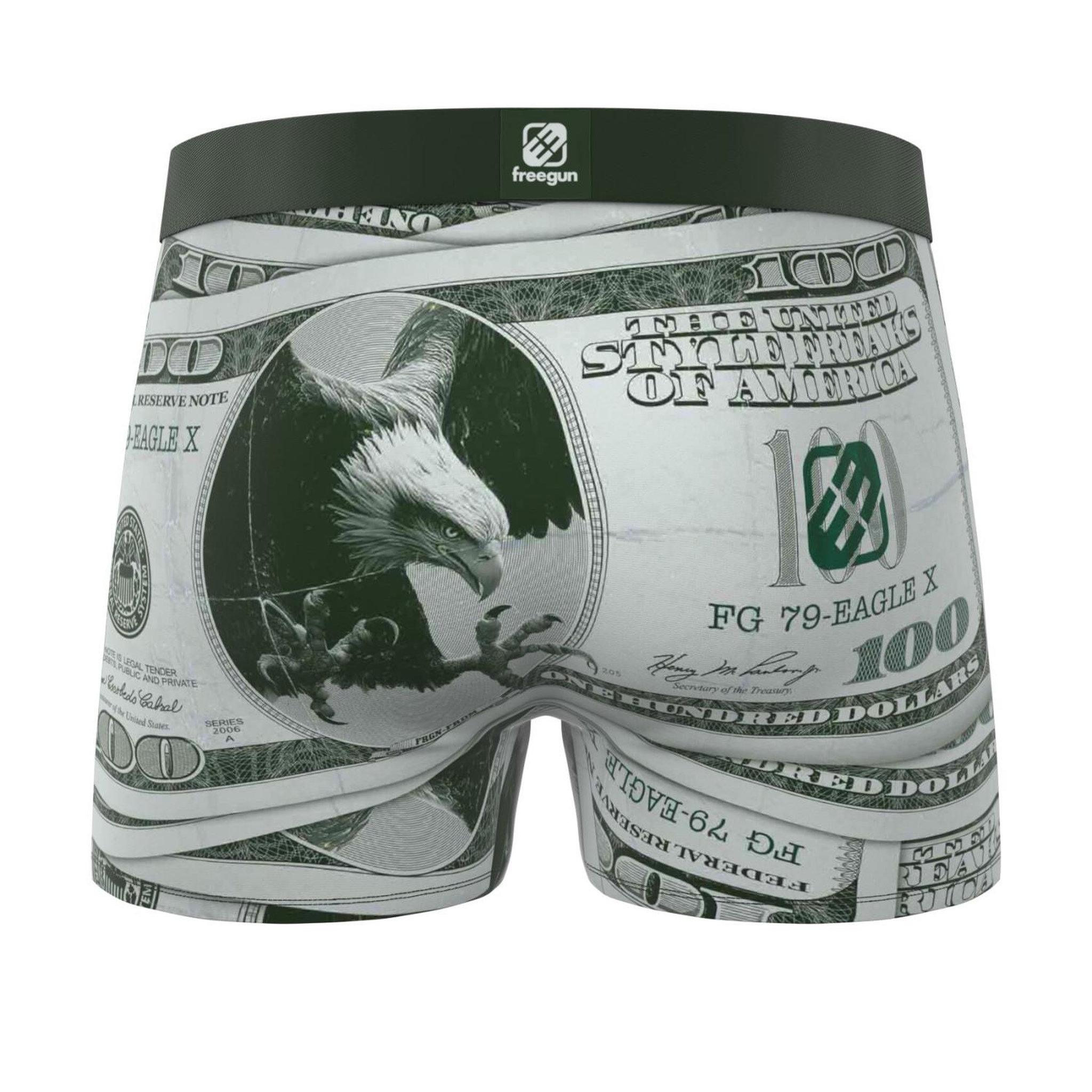 Voir la diapositive 6 : FREEGUN Lot de 3 boxers enfant this is america