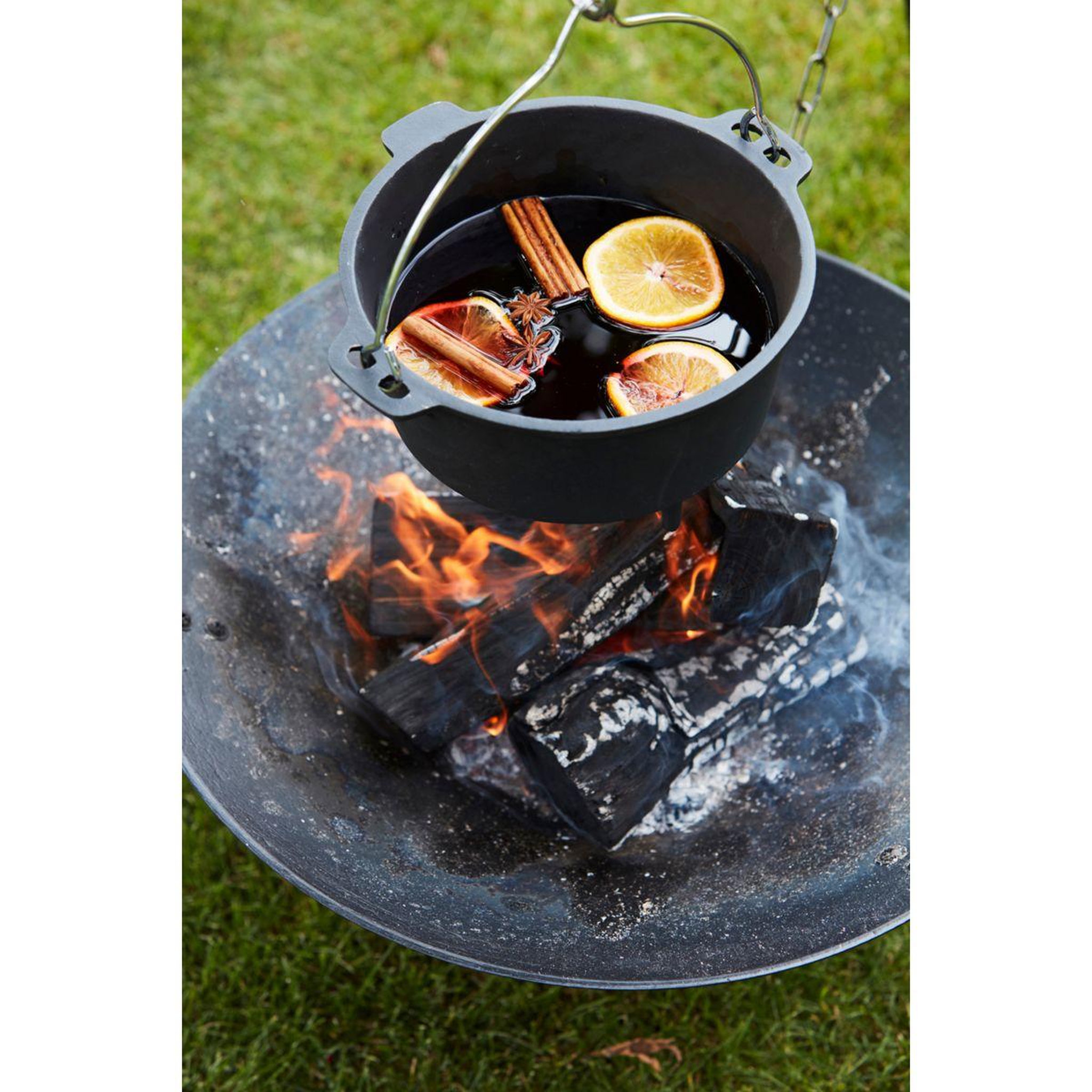 Voir la diapositive 2 : BARBECOOK Cocotte barbecue en fonte émaillée 3l bc-woo-6008
