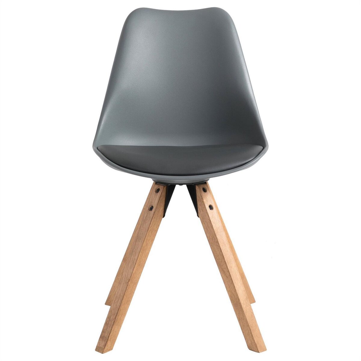 IDIMEX Lot de 4 chaises scandinaves TYSON, en synthétique