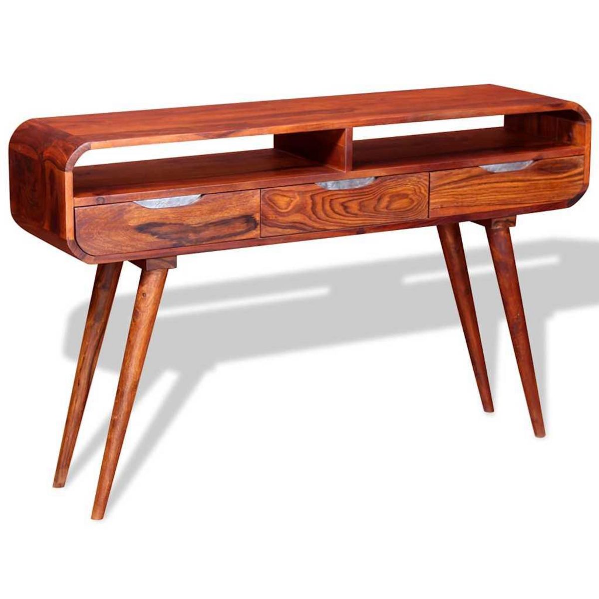 VIDAXL Table console Bois massif 120x30x75 cm
