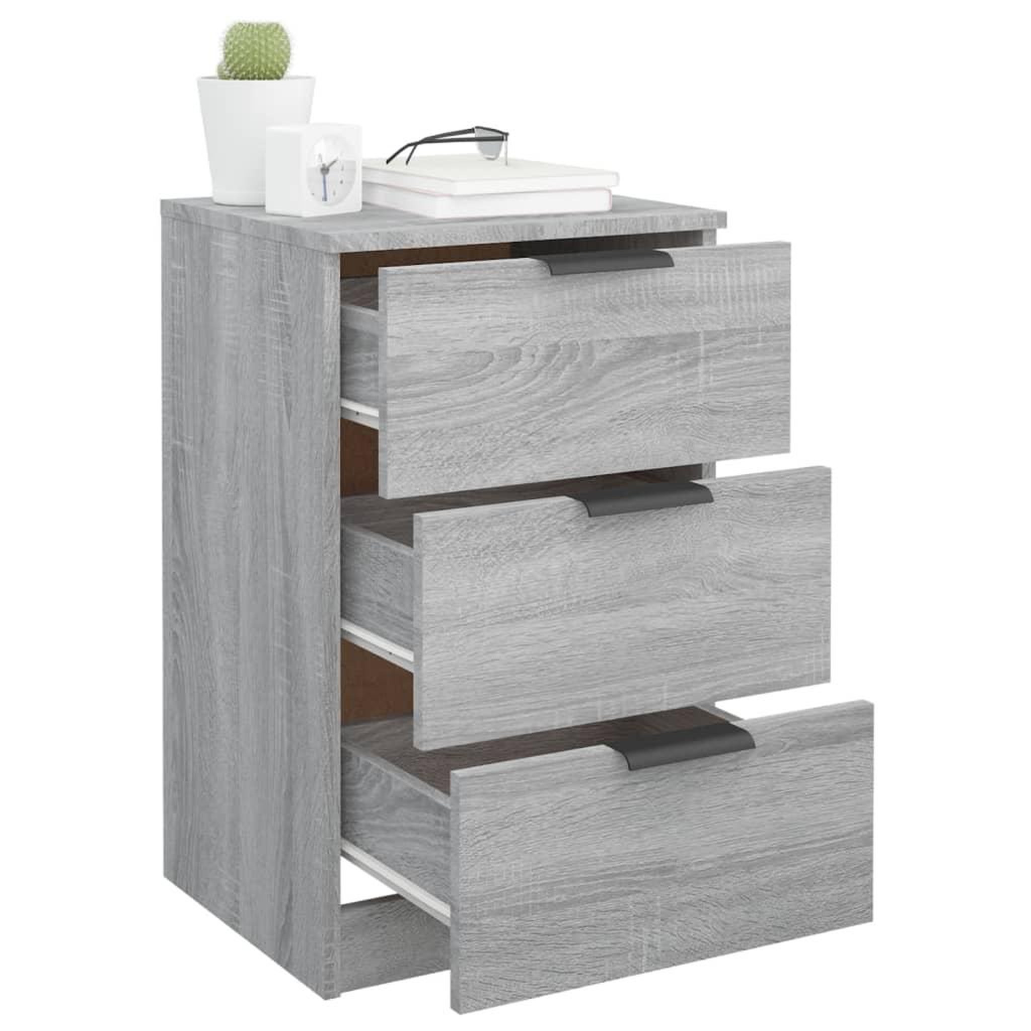 Voir la diapositive 5 : VIDAXL Table de chevet Sonoma gris 40x36x65 cm