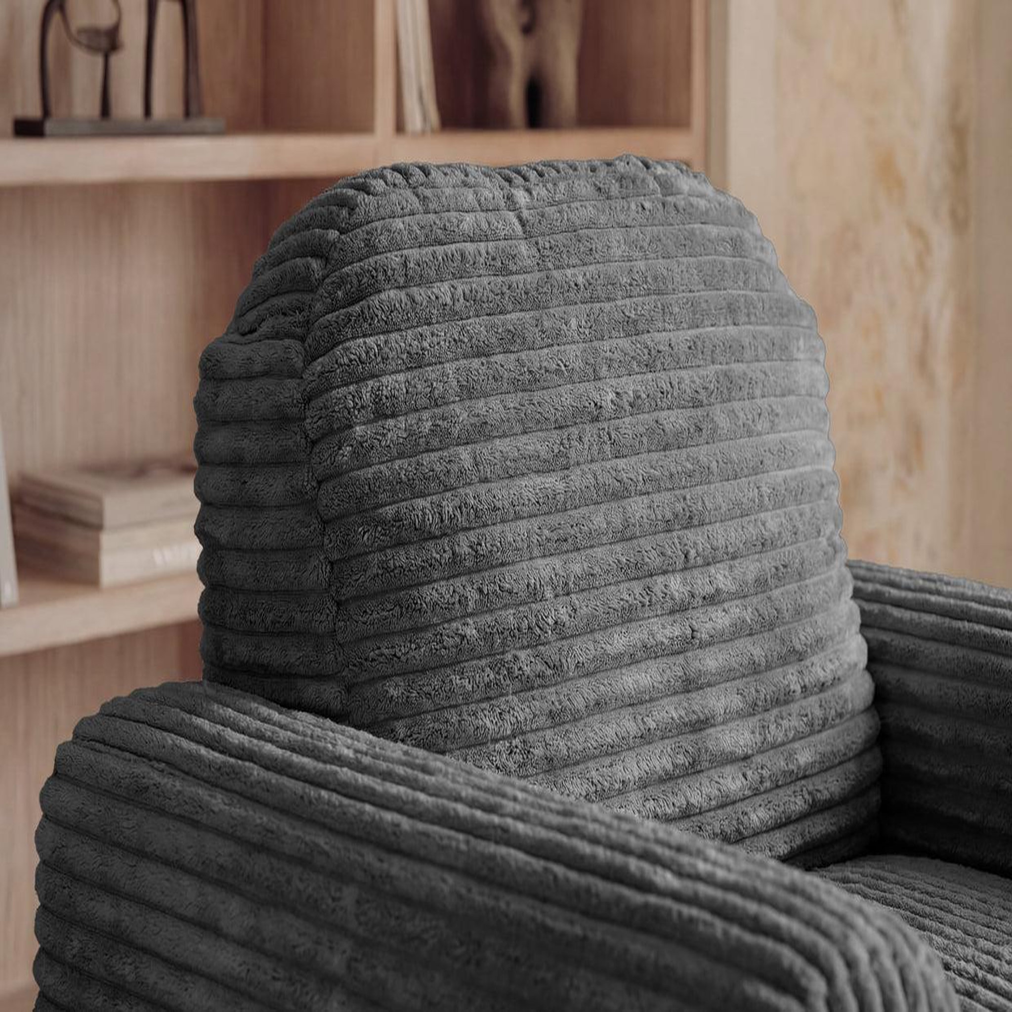 Voir la diapositive 4 : CASANOVA PARIS Elvis - fauteuil gros velours côtelé