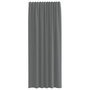 Voir la diapositive 4 : VIDAXL Rideaux en voile avec boucles 2 pcs gris fonce 140x245 cm