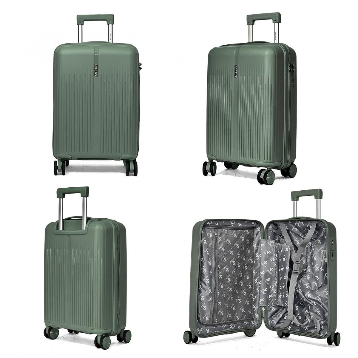 Cactus Lot de 3 valises rigides dont une valise cabine TSA