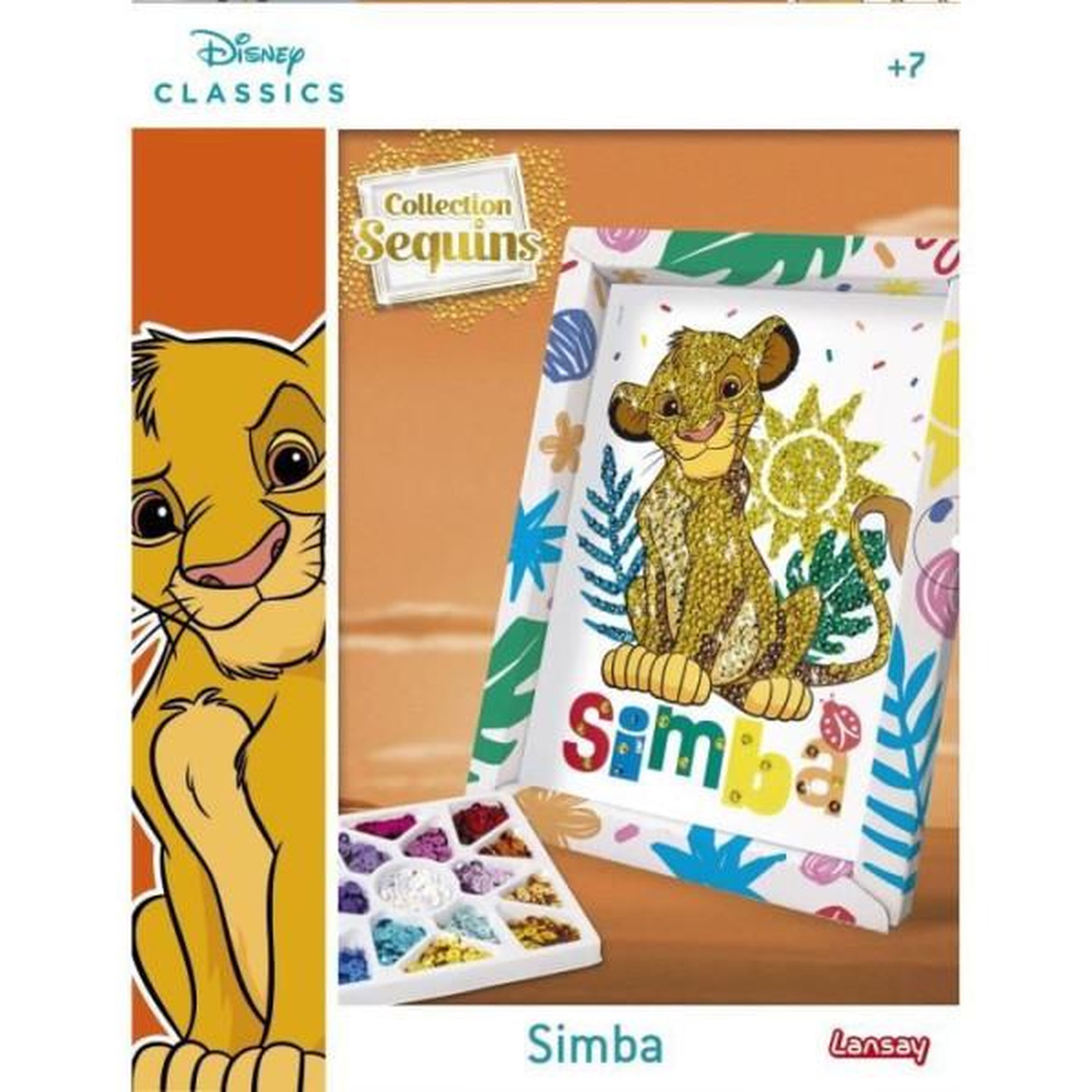 Collection Sequins Simba Le Roi Lion – Crée Un Tableau Étincelant Pour 7 Ans+ - vue 4