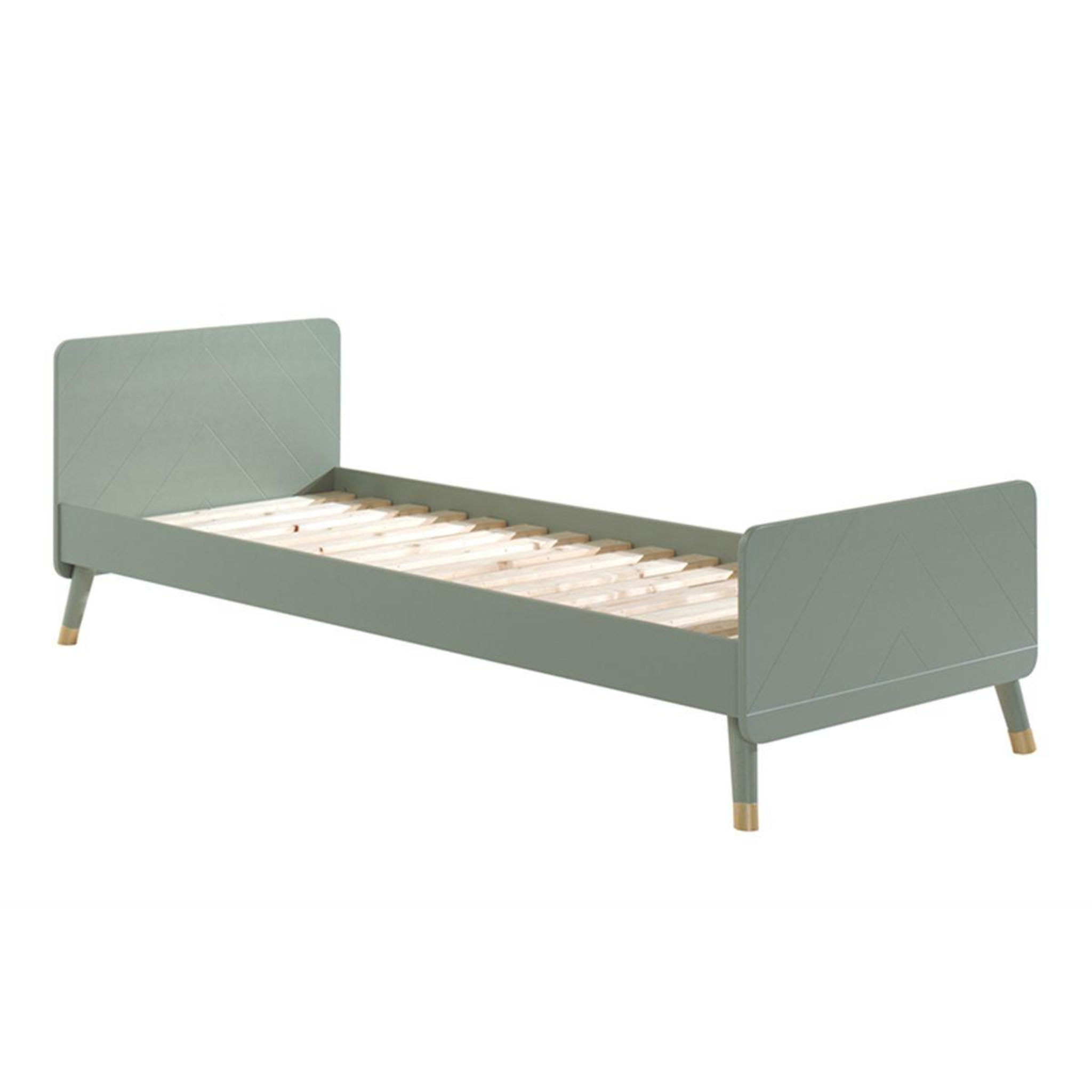 Paris Prix Lit enfant en bois massif  billy  90x200cm vert