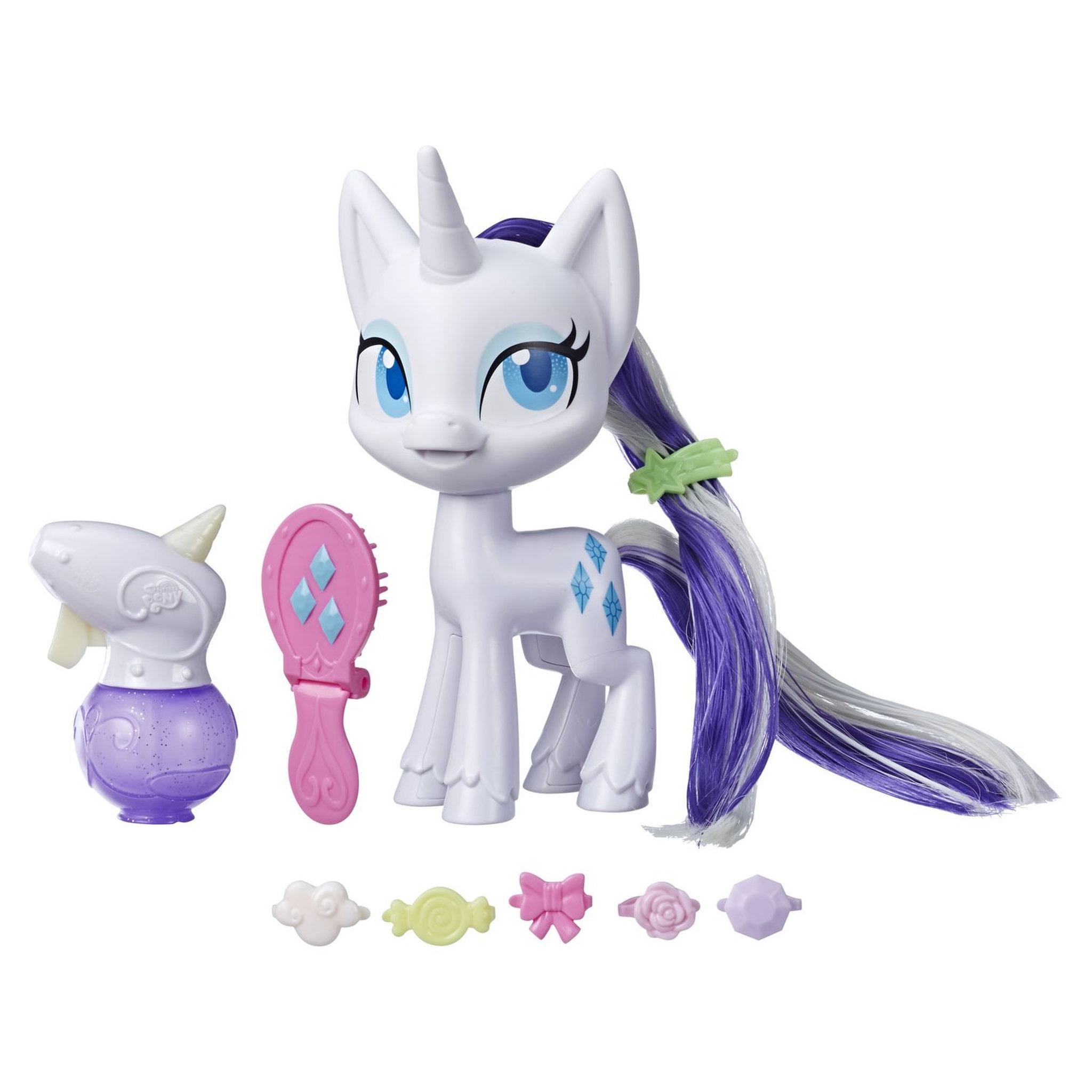 Voir la diapositive 1 : HASBRO Rarity Crinière Magique 16,5 cm My little pony