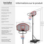 Voir la diapositive 6 : tectake Panier de basketball avec panneau et support noir