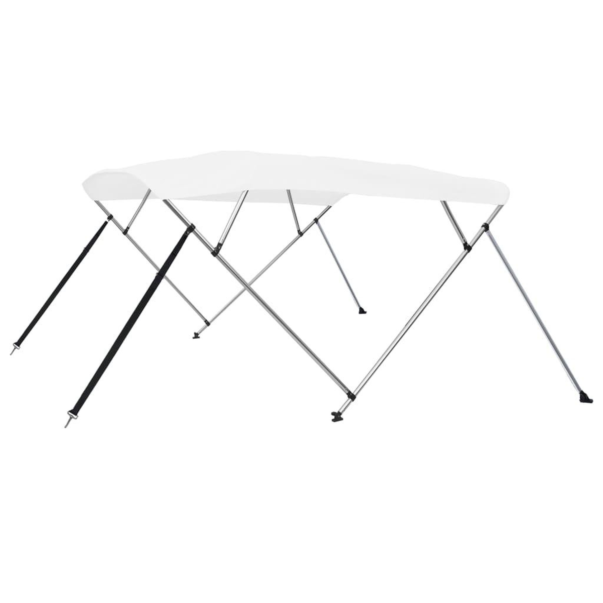 VIDAXL Auvent bimini a 4 arceaux Blanc 243x196x137 cm