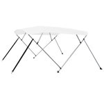 VIDAXL Auvent bimini a 4 arceaux Blanc 243x196x137 cm