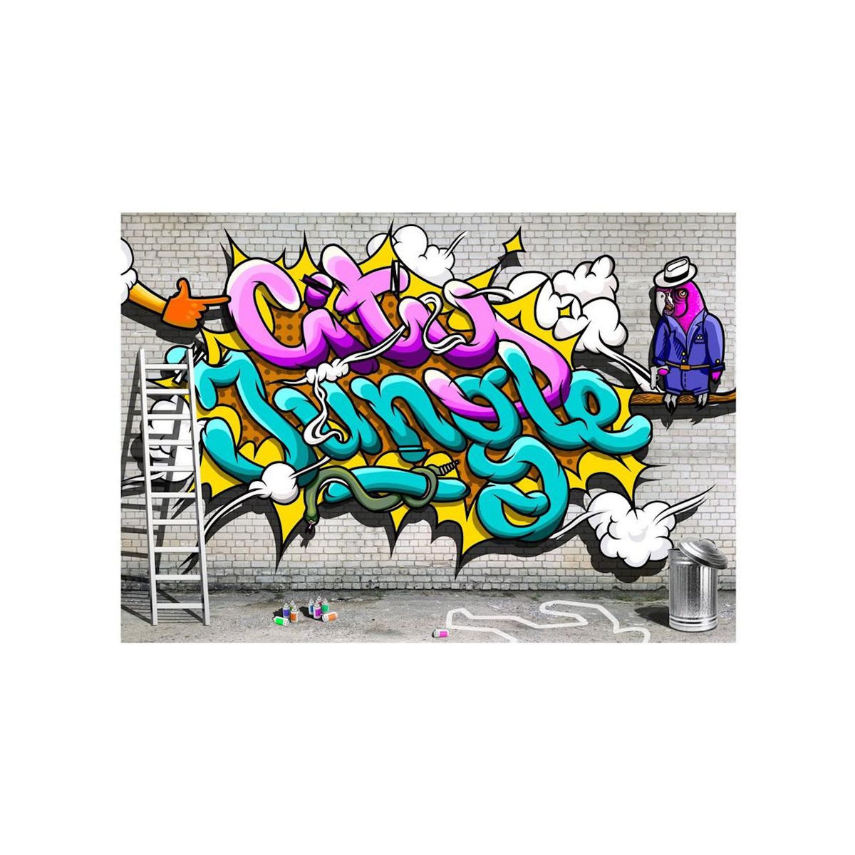 Paris Prix Papier Peint  Pink Parrot