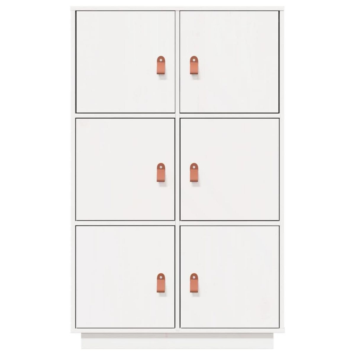 VIDAXL Buffet haut Blanc 67x40x108,5 cm Bois massif de pin