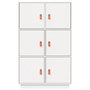 Voir la diapositive 5 : VIDAXL Buffet haut Blanc 67x40x108,5 cm Bois massif de pin