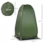 OUTSUNNY Tente de douche pliable pop-up automatique instantanée cabinet de changement camping polyester vert