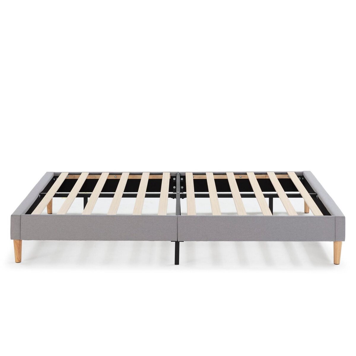 VS VENTA-STOCK Sommier tapissier Aura 150x190 cm  Gris clair, Hauteur 30 cm