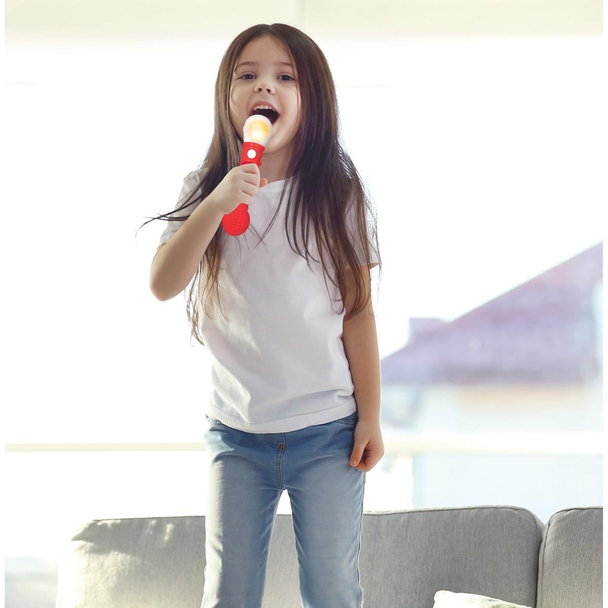 Lexibook Microphone Lumineux avec Mélodies et Effets Sonores Miraculous