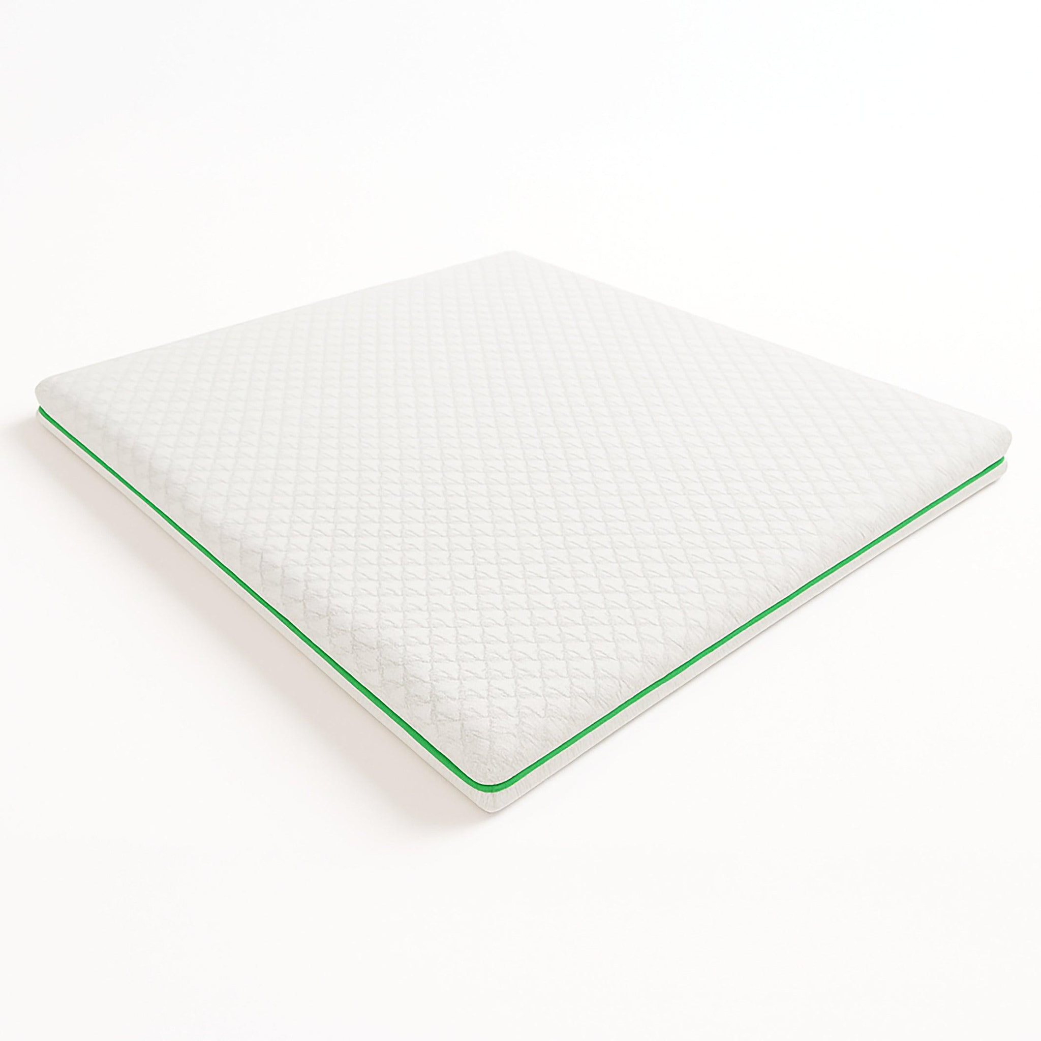 Voir la diapositive 1 : THE WHITE STONE Surmatelas 80x190 en Mémoire de Forme Breeze à 9 Zones Différenciées | Hauteur 5 cm | Correcteur de Matelas Ergonomique & Déhoussable | Tissu Polar Hypoallergénique & Rafraîchissant | Made in Italy