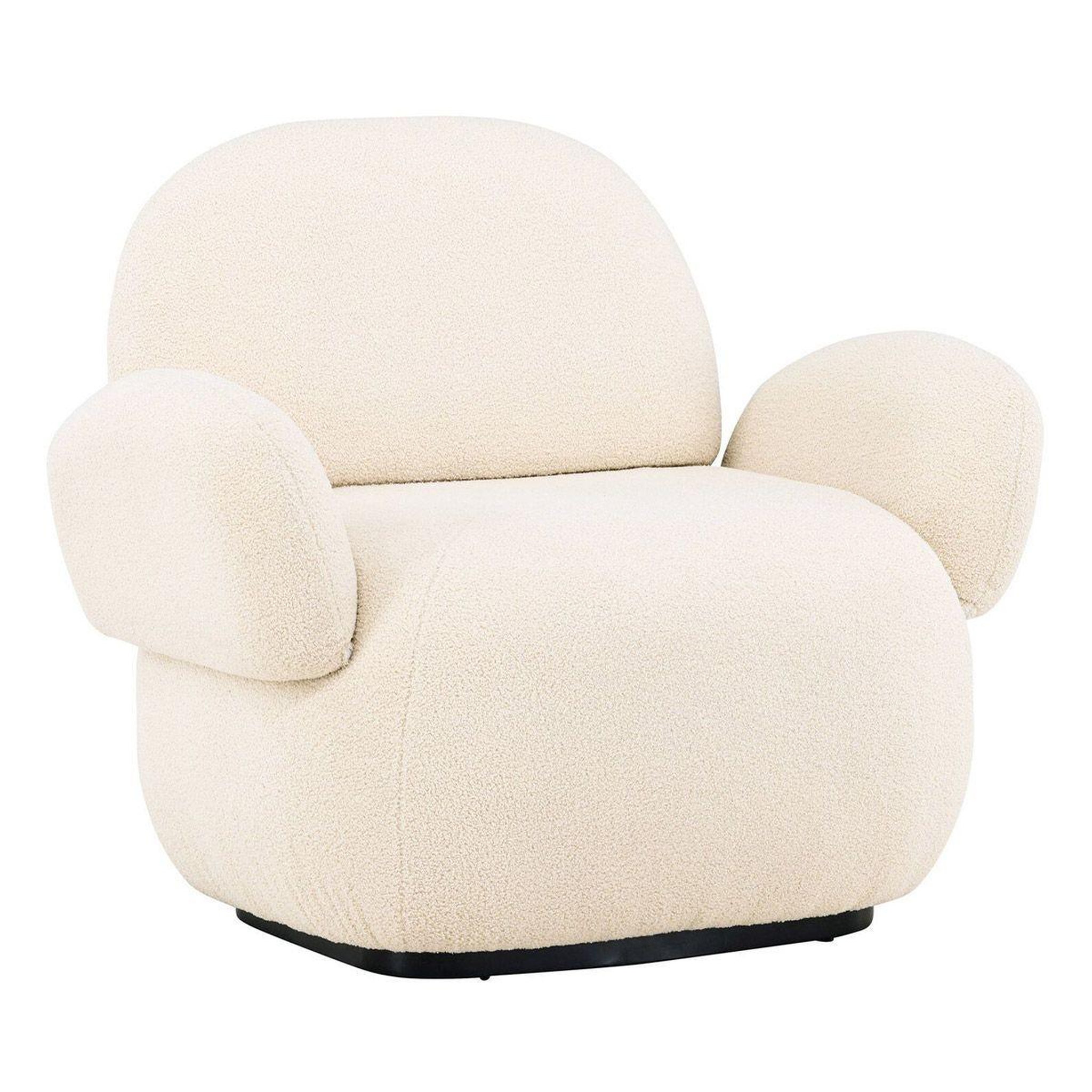 Paris Prix Fauteuil design chenille  sevilla  105cm beige