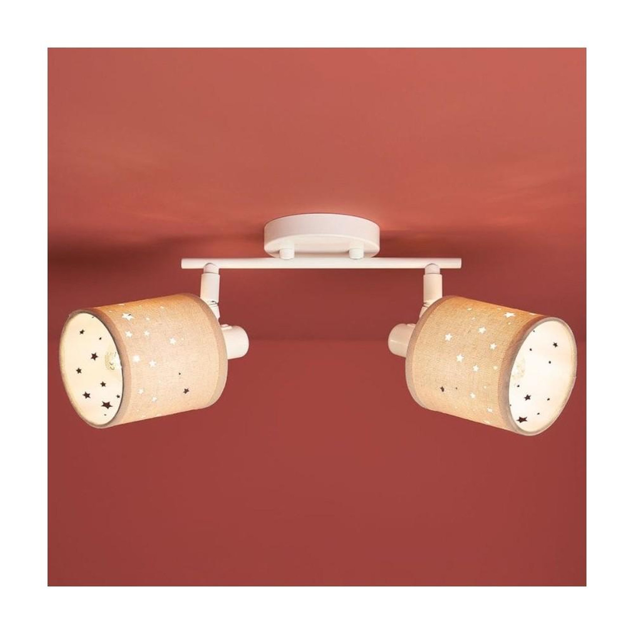 Voir la diapositive 2 : OSTARIA Rampe 2 spots lin beige