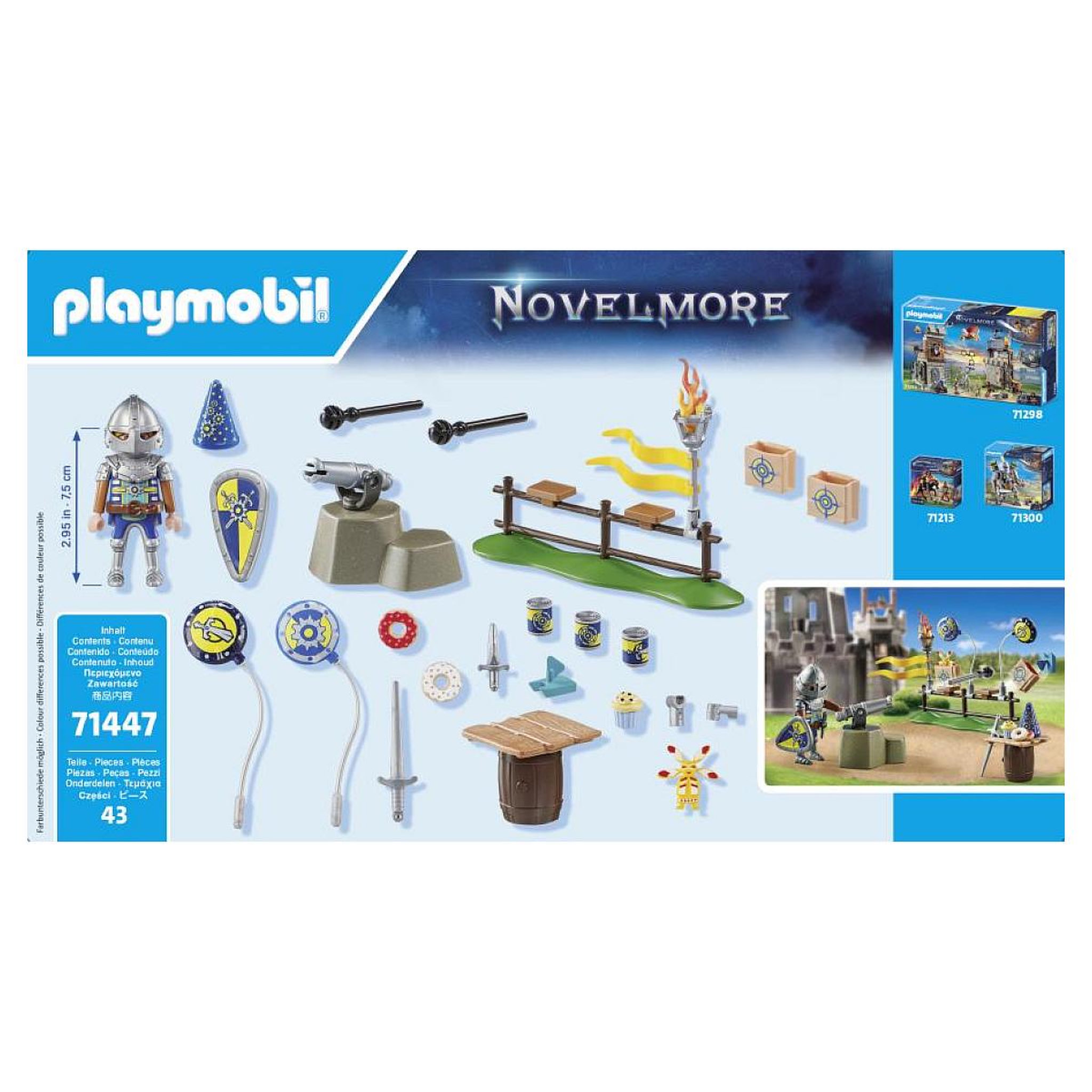 Voir la diapositive 2 : PLAYMOBIL 71447 Chevalier et décorations de fête