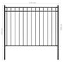 Voir la diapositive 4 : VIDAXL Cloture de jardin Acier 1,7x1 m Noir