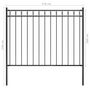 Voir la diapositive 4 : VIDAXL Cloture de jardin Acier 1,7x1 m Noir