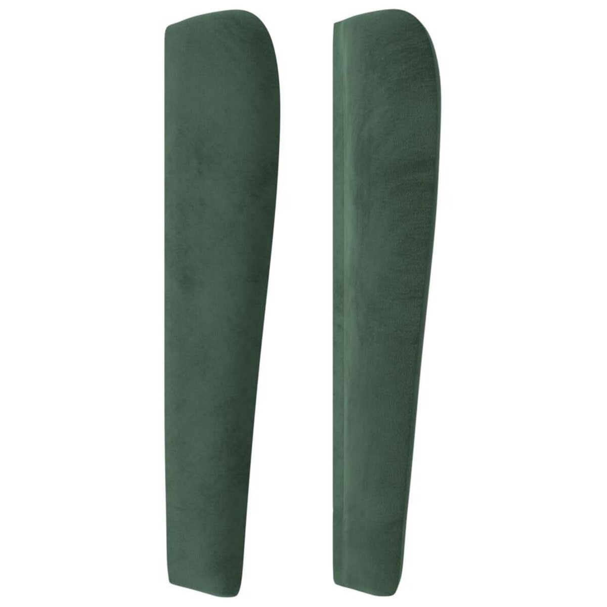 VIDAXL Tete de lit avec oreilles Vert fonce 103x23x118/128 cm Velours
