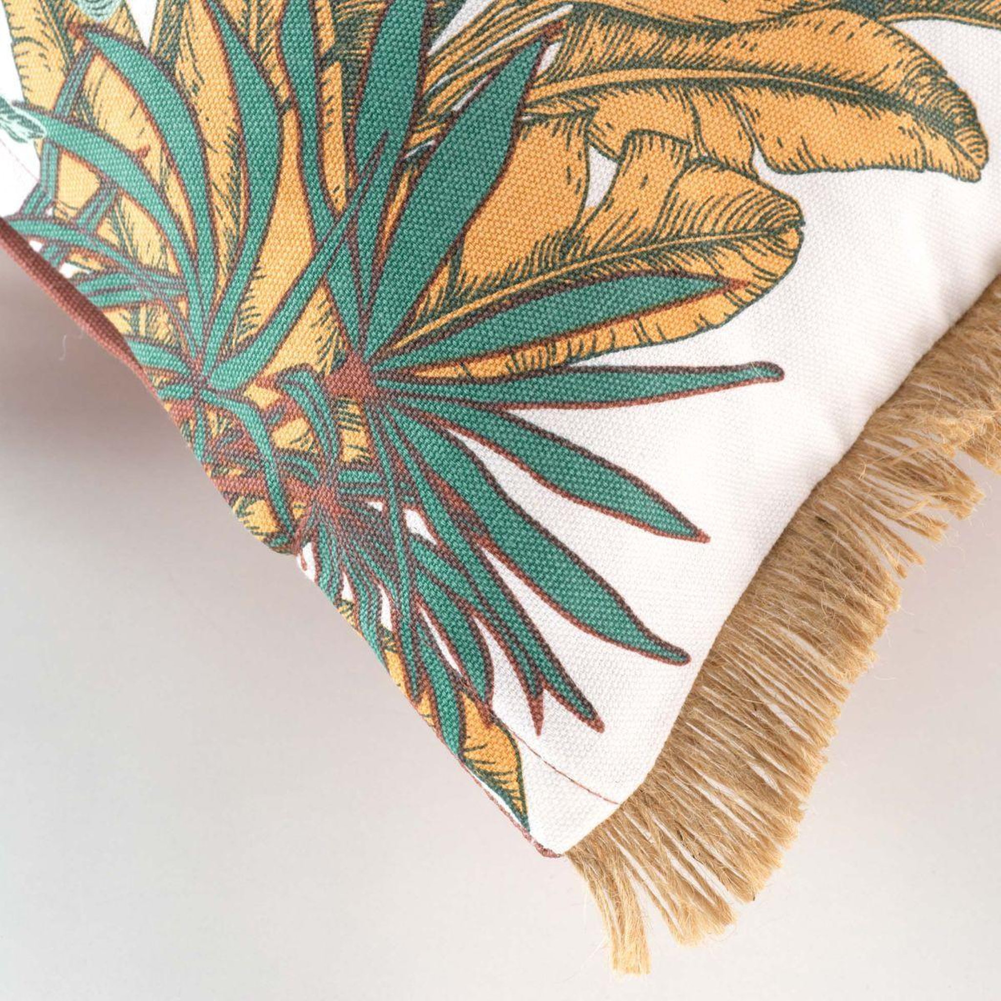 Voir la diapositive 3 : Douceur d'Intérieur Coussin déco franges  palmanova  30x50cm multicolore