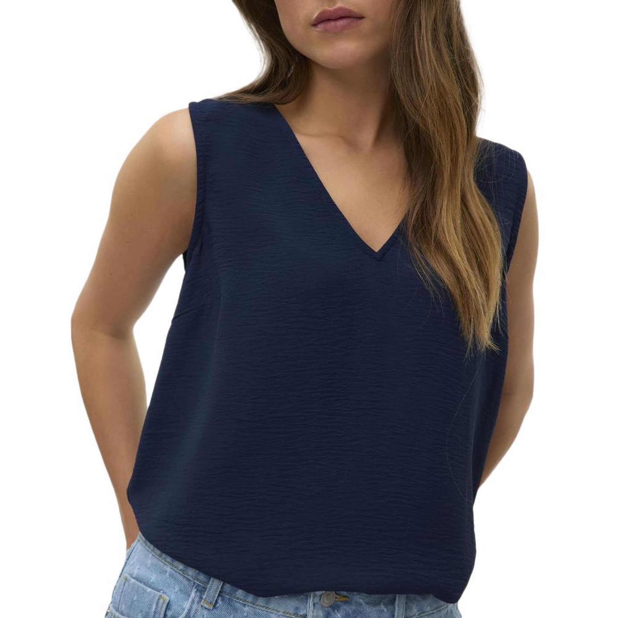 Vero Moda Top Marine Femme Vero Moda Malva. Coloris disponibles : Bleu
