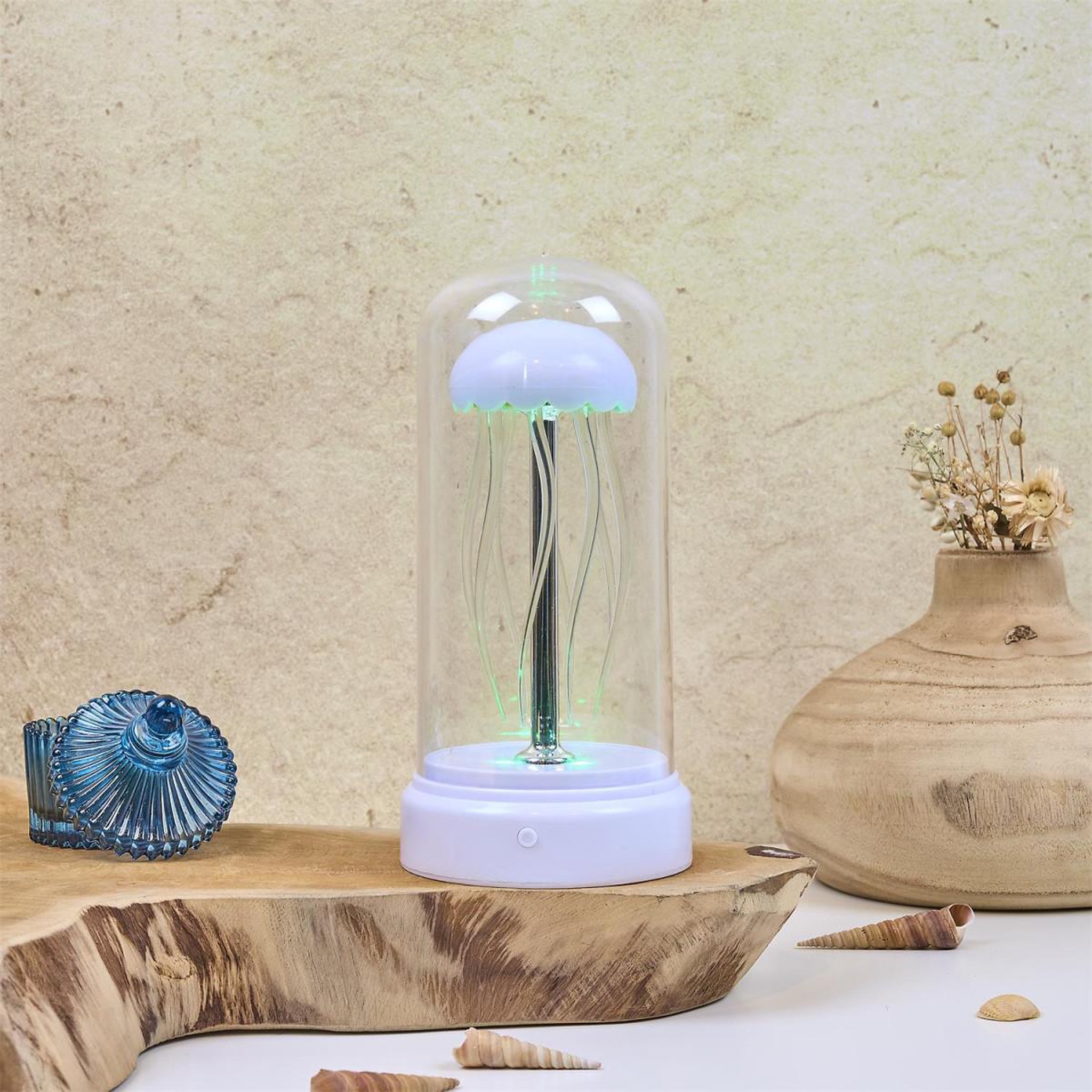 Voir la diapositive 4 : The concept Factory Lampe à poser à led  méduse  20cm blanc