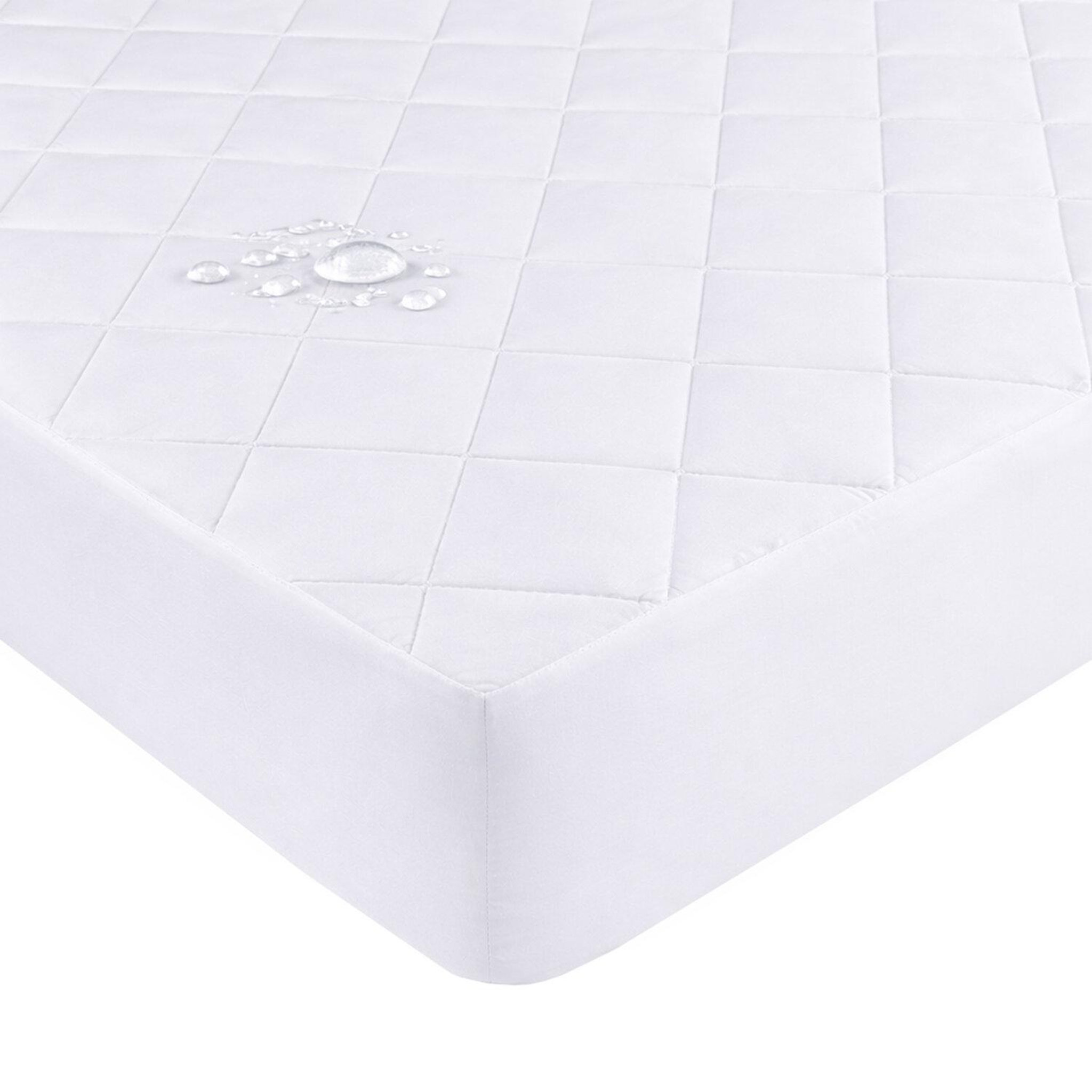 Voir la diapositive 1 : Home collection Protège matelas 100% polyester 205gsm matelasse impermeable respirant