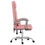 Voir la diapositive 4 : VIDAXL Fauteuil de massage inclinable de bureau Rose Similicuir