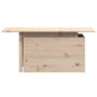 Voir la diapositive 5 : VIDAXL Table de jardin 100x50x75 cm bois massif de pin