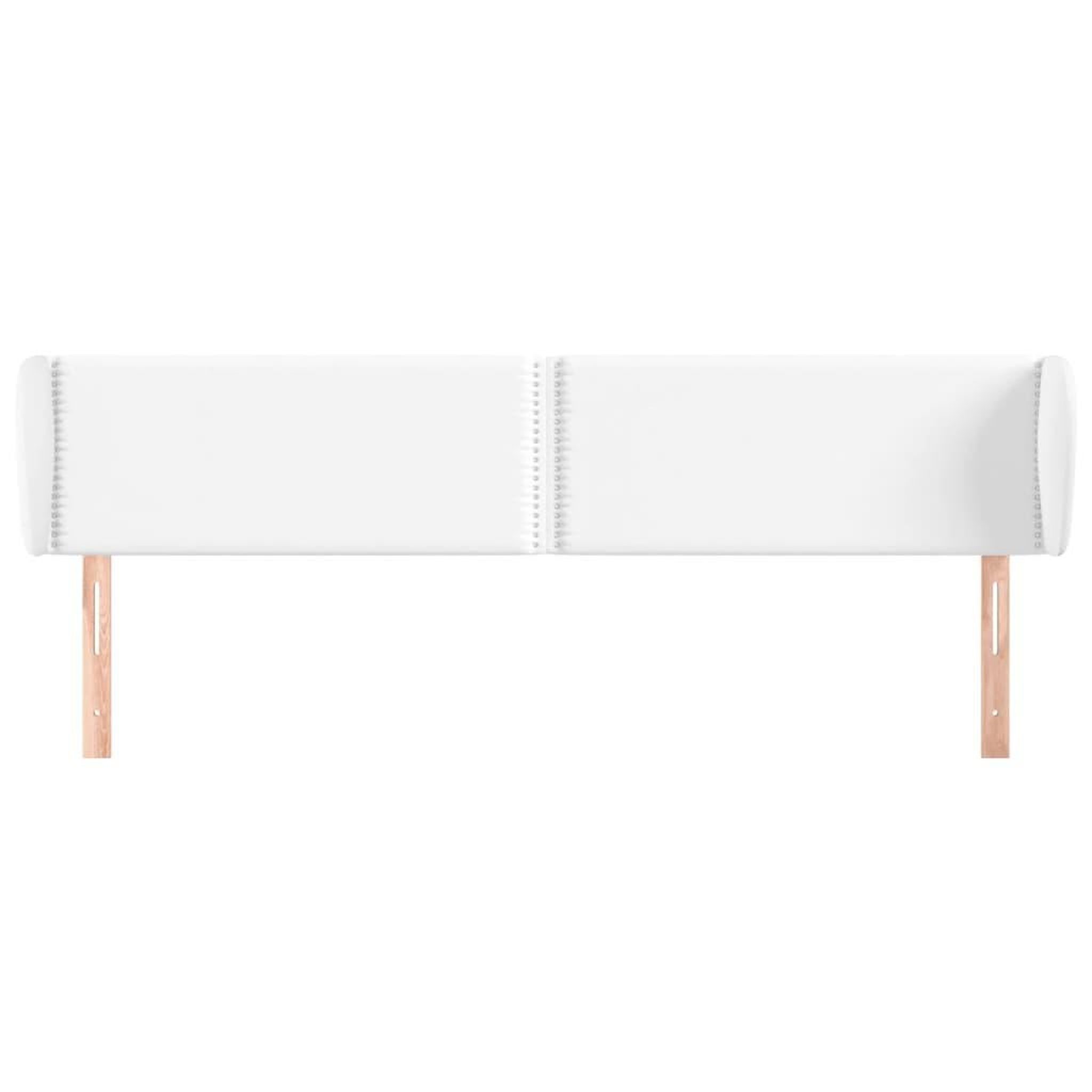 Voir la diapositive 3 : VIDAXL Tete de lit avec oreilles Blanc 183x23x78/88 cm Similicuir