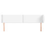 Voir la diapositive 3 : VIDAXL Tete de lit avec oreilles Blanc 183x23x78/88 cm Similicuir