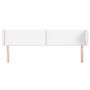 Voir la diapositive 3 : VIDAXL Tete de lit avec oreilles Blanc 183x23x78/88 cm Similicuir