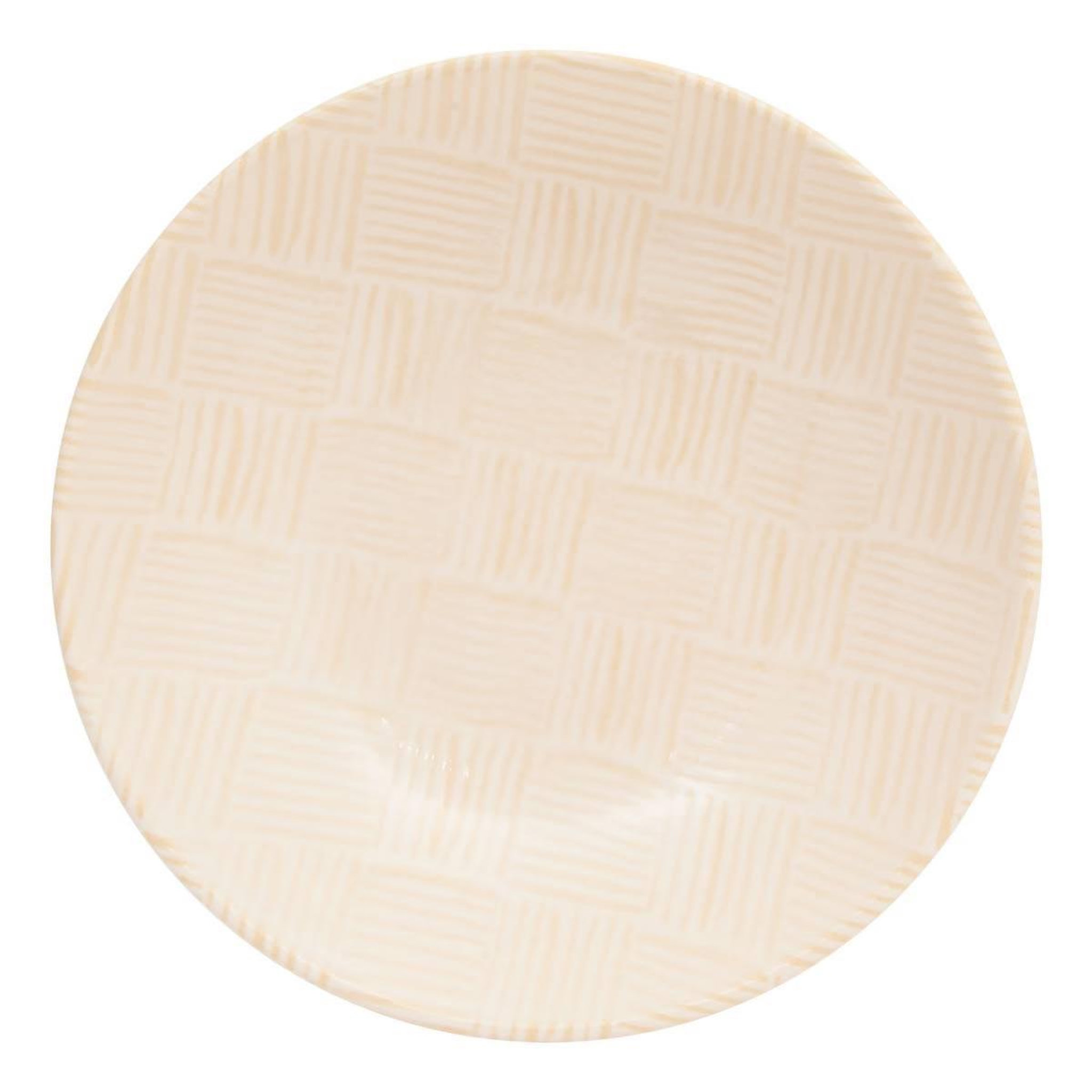 Voir la diapositive 2 : SECRET DE GOURMET Lot de 6 assiettes creuses  laetitia  20cm crème